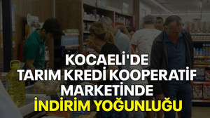 Kocaeli'de Tarım Kredi Kooperatif Marketinde indirim yoğunluğu!